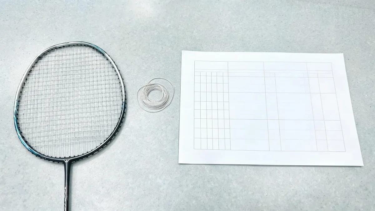 Badminton racket specification reference